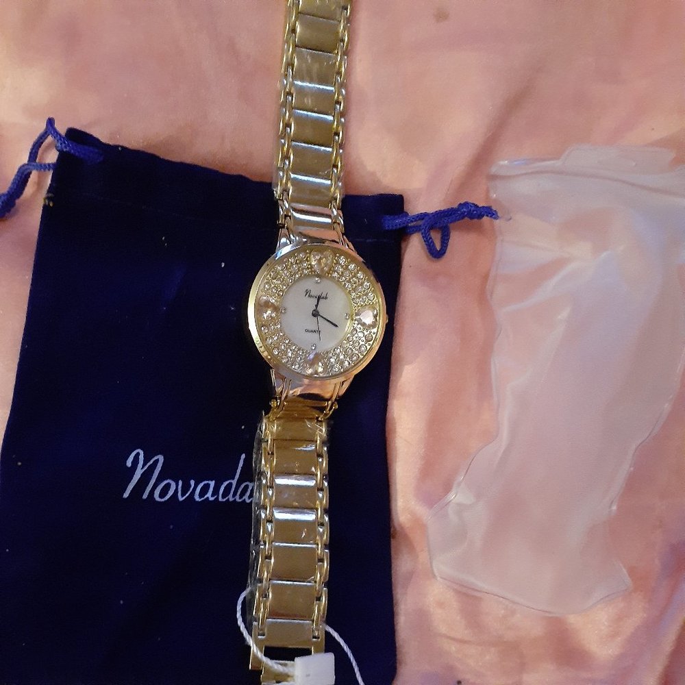 Brand New Gold & Rhinestone Watch - Picture 3 of 3